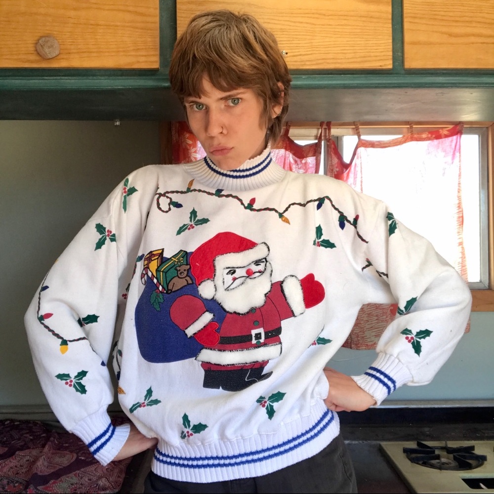Vintage Santa Sweater
